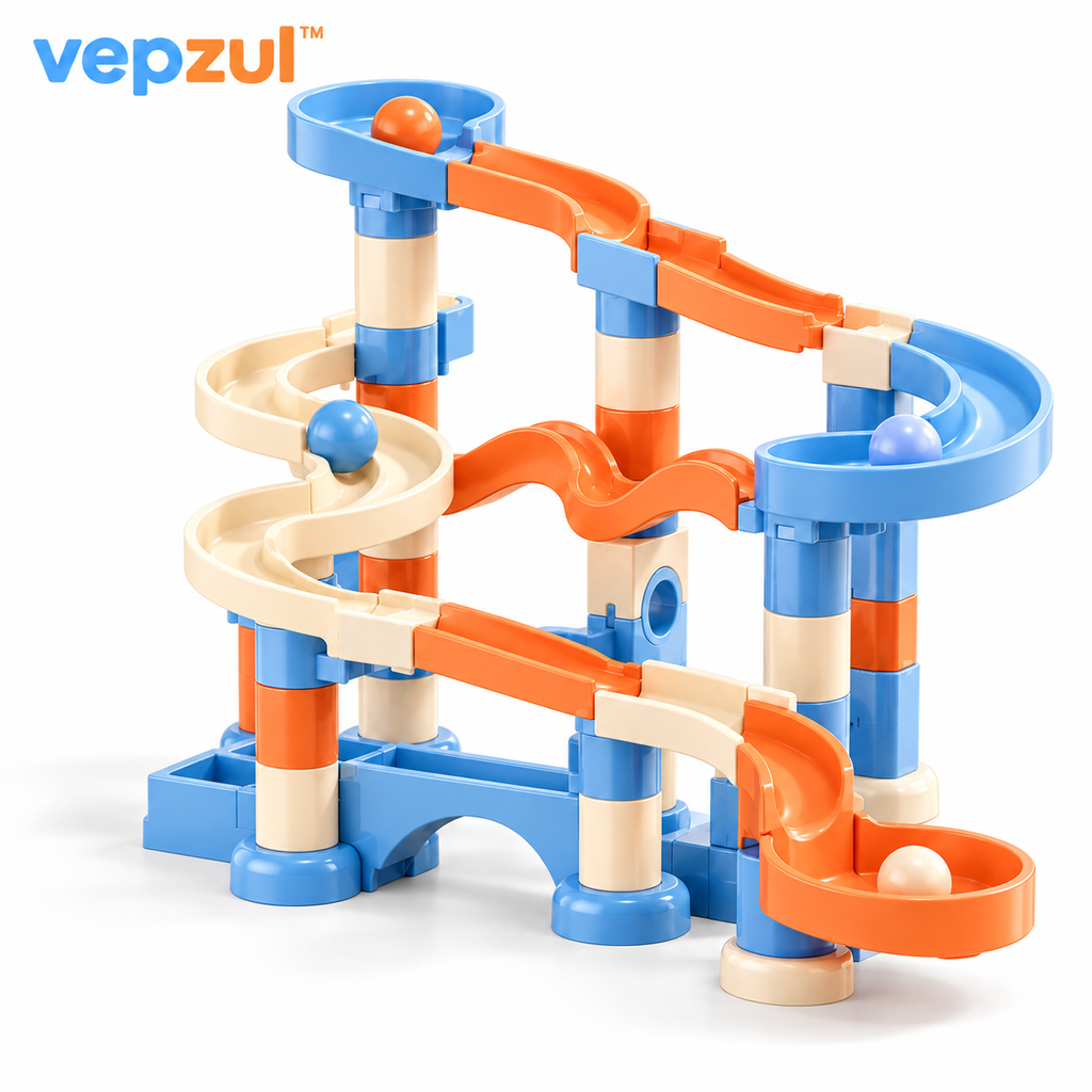 𝐯𝐞𝐩𝐳𝐮𝐥™ Twist Track Tabletop Ball Run Building Toy