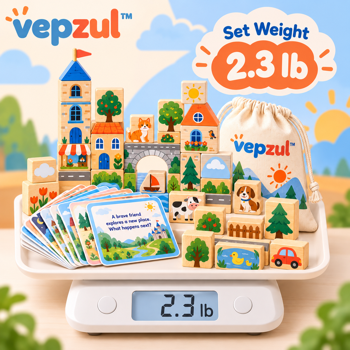 𝐯𝐞𝐩𝐳𝐮𝐥™ Stack a Scene Storytelling Blocks for Kids