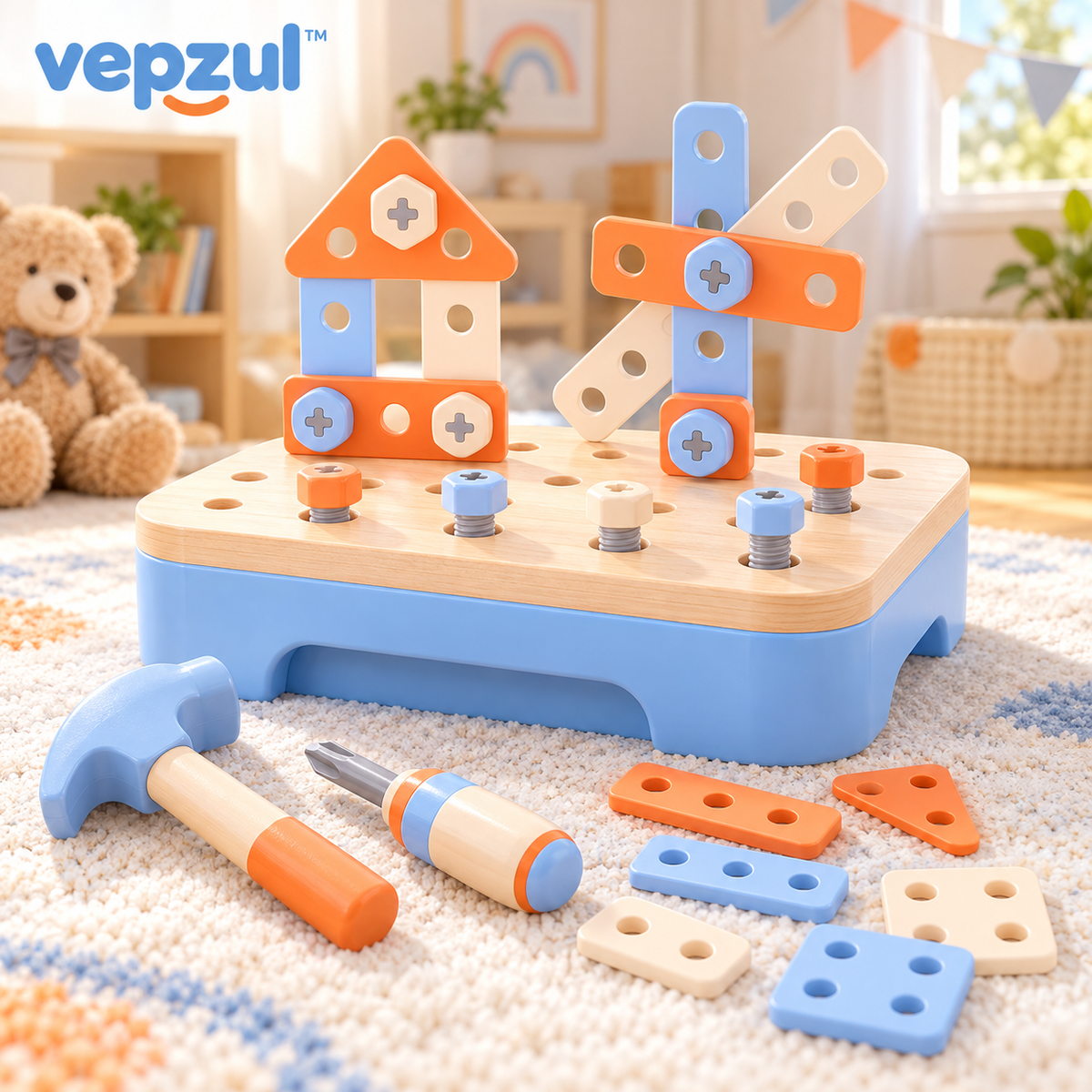 𝐯𝐞𝐩𝐳𝐮𝐥™ Little Maker Pretend Workshop Tool Set